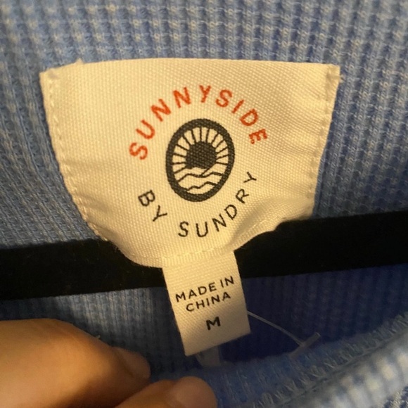 Anthroplogie Sunnyside Sundry NWT Waffle Knit Top Size Medium - Picture 3 of 5